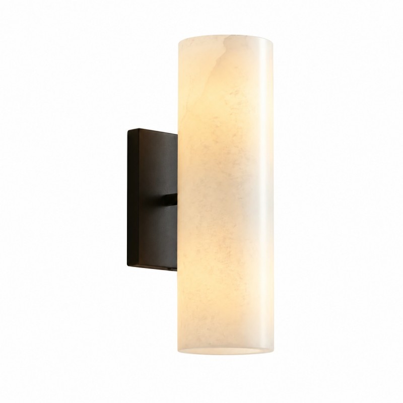 Yorix Modern Vertical Cylinder Tube Metal Finish Wall Light
