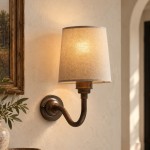 Elarion Vintage Fabric wisteria Twin Wall sconce
