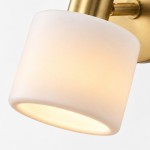 Aura Modern Colorful Adjustable Porcelain Shade Brass Wall Lamp