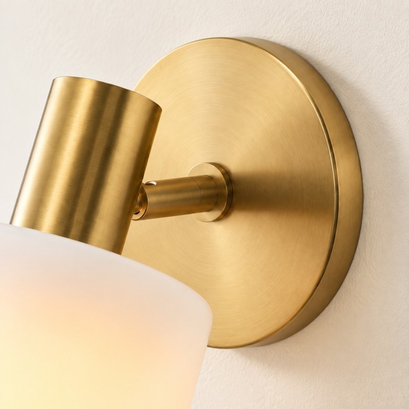 Aura Modern Colorful Adjustable Porcelain Shade Brass Wall Lamp