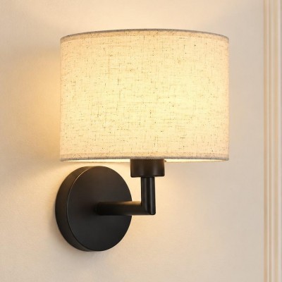 Delena Linen Drum Shade Wall Sconce