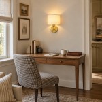 Delena Linen Drum Shade Wall Sconce