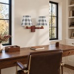 Elarion Vintage Fabric wisteria Twin Wall sconce