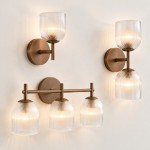 Corwin Vintage Decorative Ribbed Glass Wall Lamp