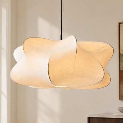 Orin Modern White Silk Cloud Pendant Light