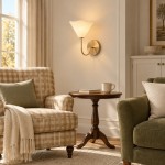 Xanthippe Farmhouse Linen Fabric Wall Sconce