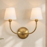 Cedric Modern Brass Spherical Glass Wall Light