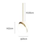 Crescent pendant Lamp