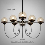 Glass ball chandelier