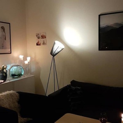 Modern Oslo wood floor lamp