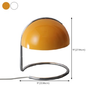 Bauhaus Bedside Table Lamps With Dome Glass Shades