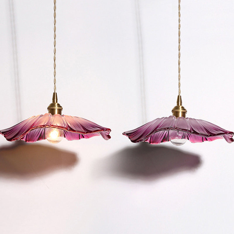 Lotus flower pendant light| Lotus hanging light | Ping Lighting