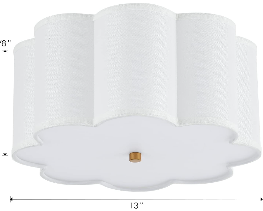 Jovian Modern Fabric Drum Ceiling Light