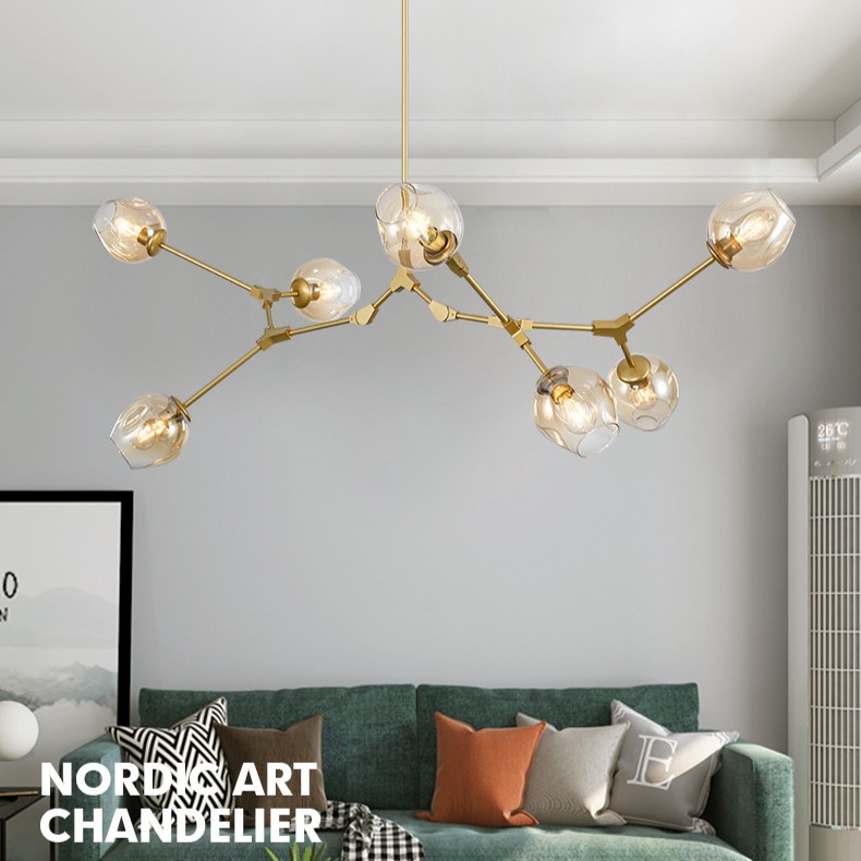 Branching bubble chandelier | Ping Lighting