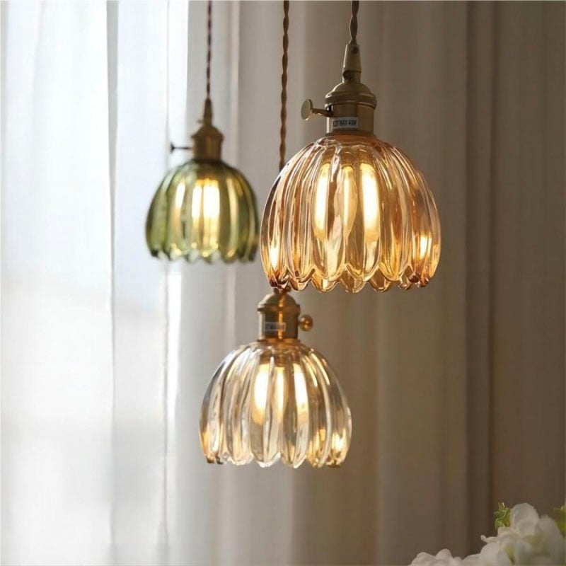 Vintage tulip pendant light cheap