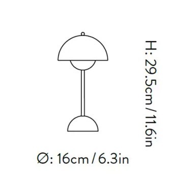 Rechargeable Portable Flowerpot Table Lamp