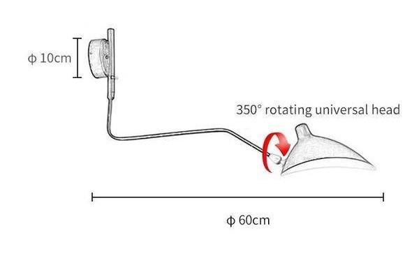 Swing Arm Industrial Modern Wall Sconce Light