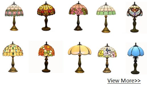 Sained Glass Tiffany Bedside Lamps