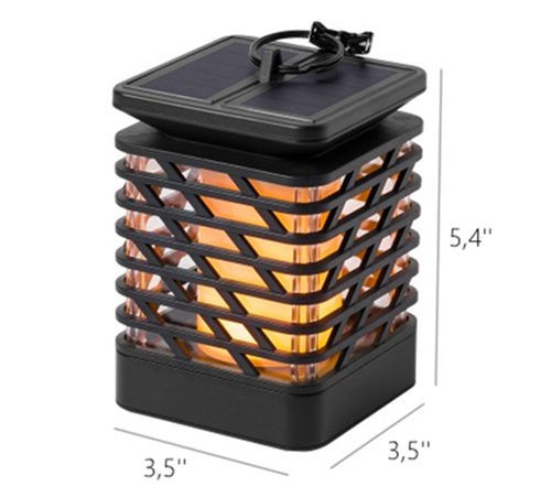 Hanging Solar Lights Flickering Solar Lanterns for Garden