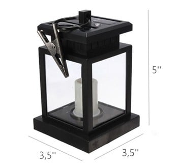 Waterproof Outdoor Hanging Solar Candle Lantern