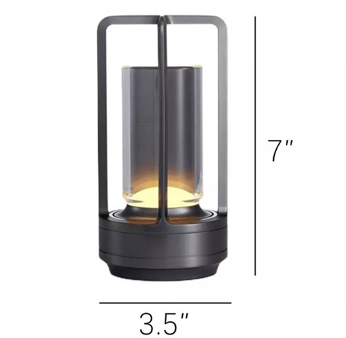 Contemporary Lantern LED Cordless Table Lamp