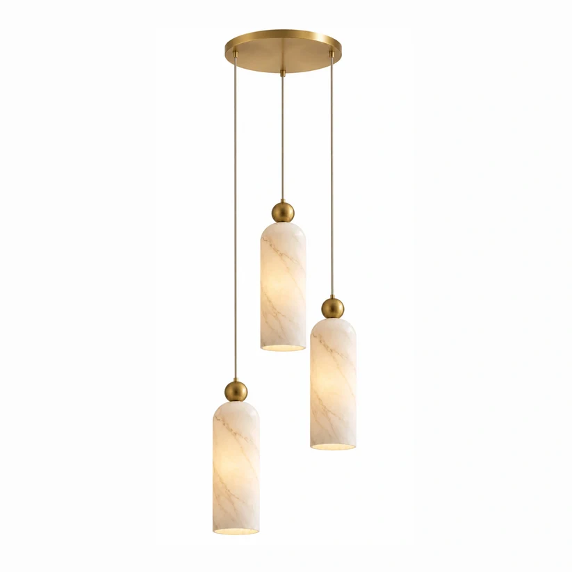 Alabaster 3 Light Cluster (B)