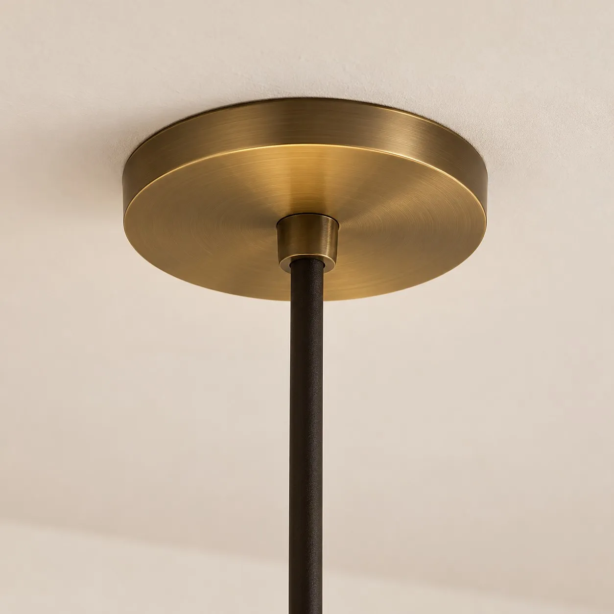 Metal ceiling canopy and suspension connection