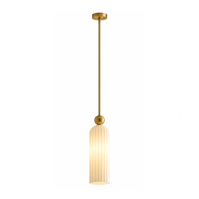 Milk Glass single pendant