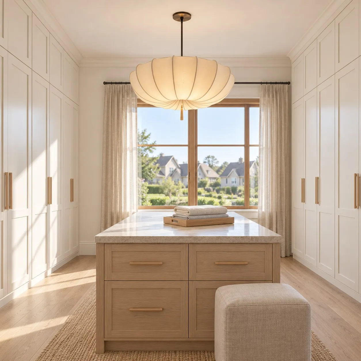Millais pendant above a compact dining area