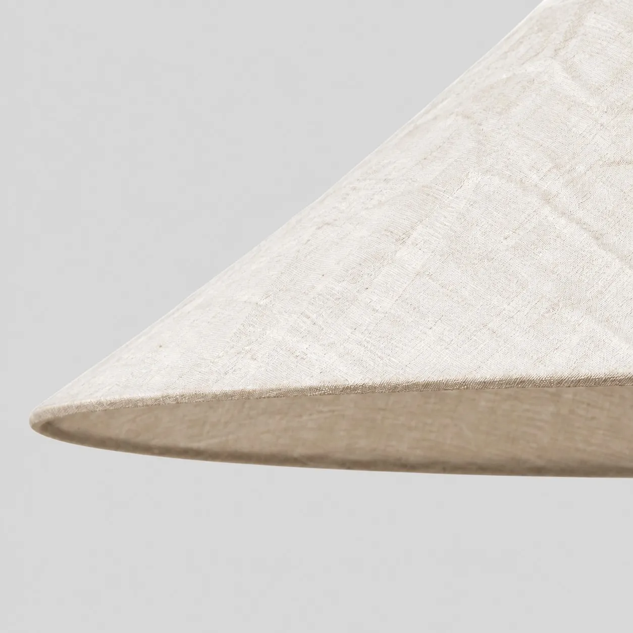 Close-up of the gently sloping cone and fabric rim
