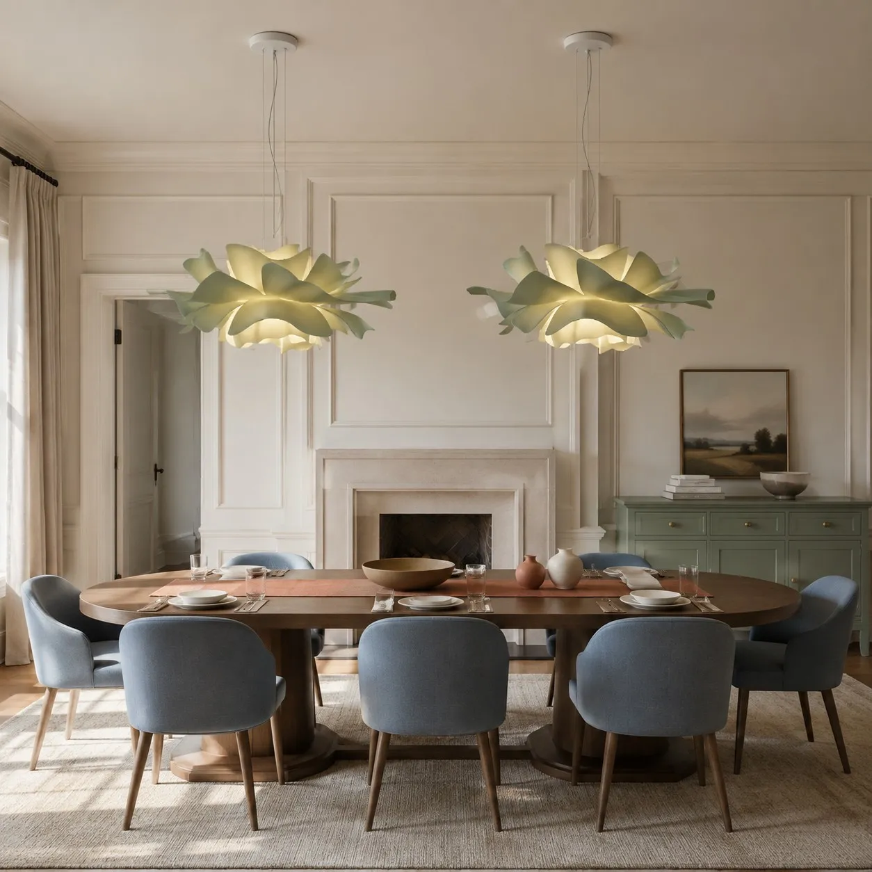 Lyronis White Flower Acrylic Pendant Light