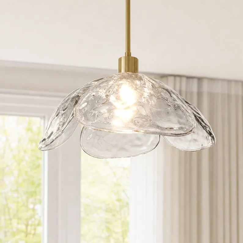 Vexen Flower Stained Glass Hanging Lamp