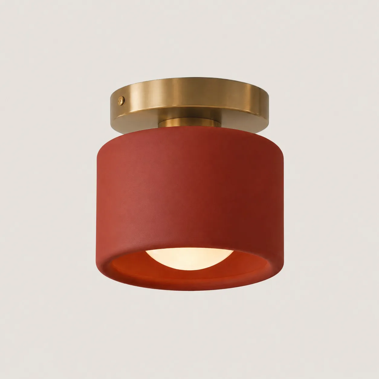 Aura Modern Porcelain Flush Mount Ceiling Light