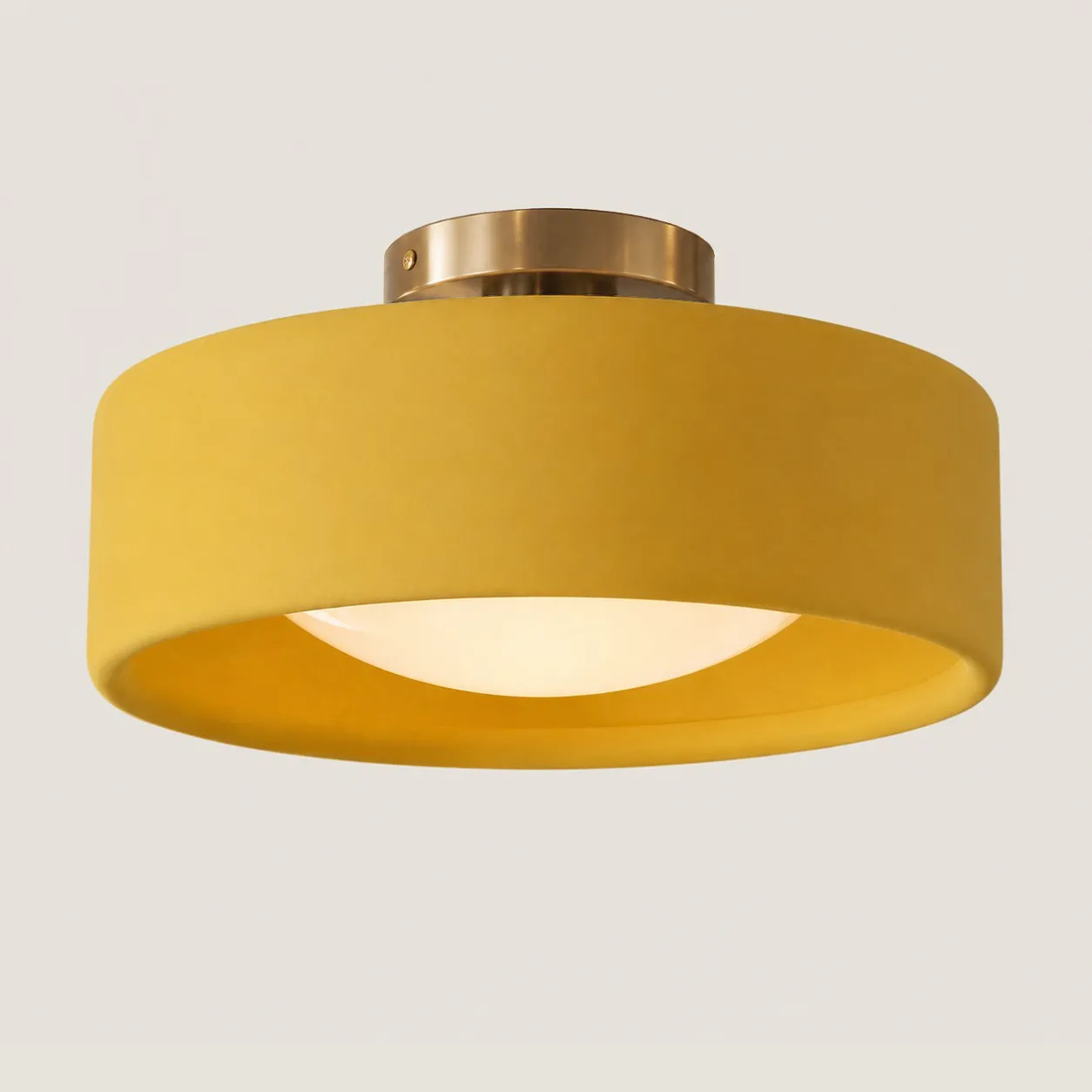 Aura Modern Porcelain Flush Mount Ceiling Light