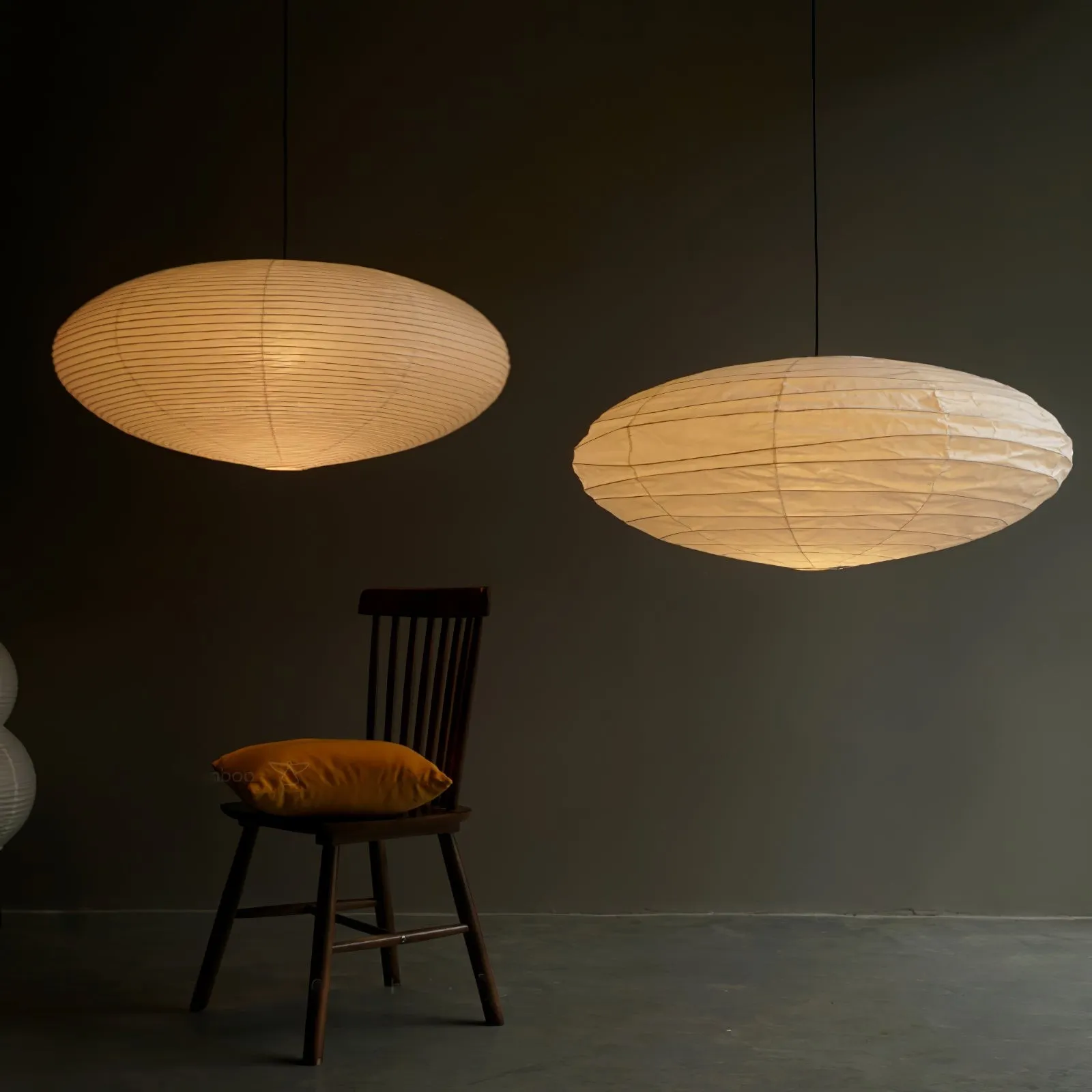 Gino Japanese Rice Paper Lantern Pendant Light