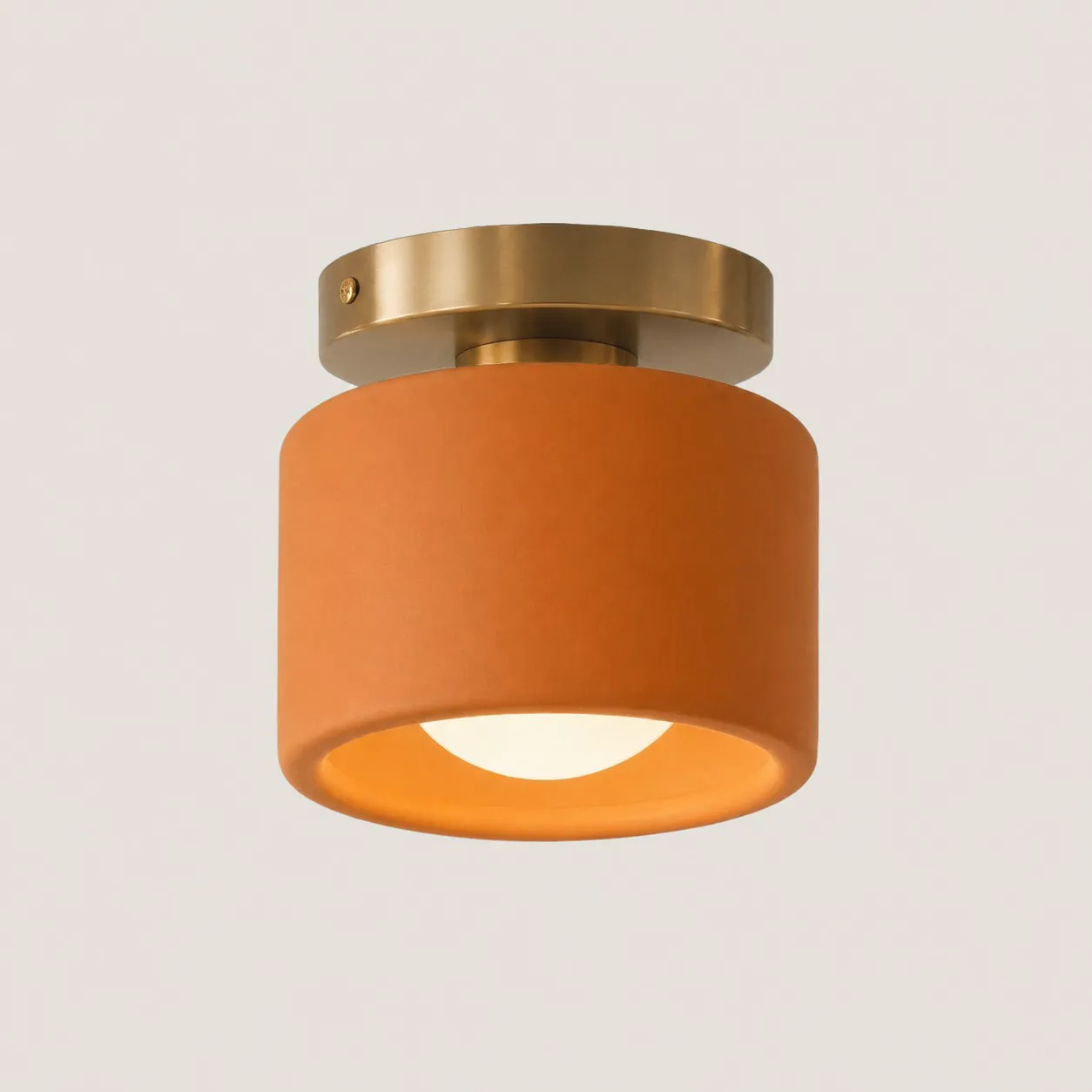 Aura Modern Porcelain Flush Mount Ceiling Light