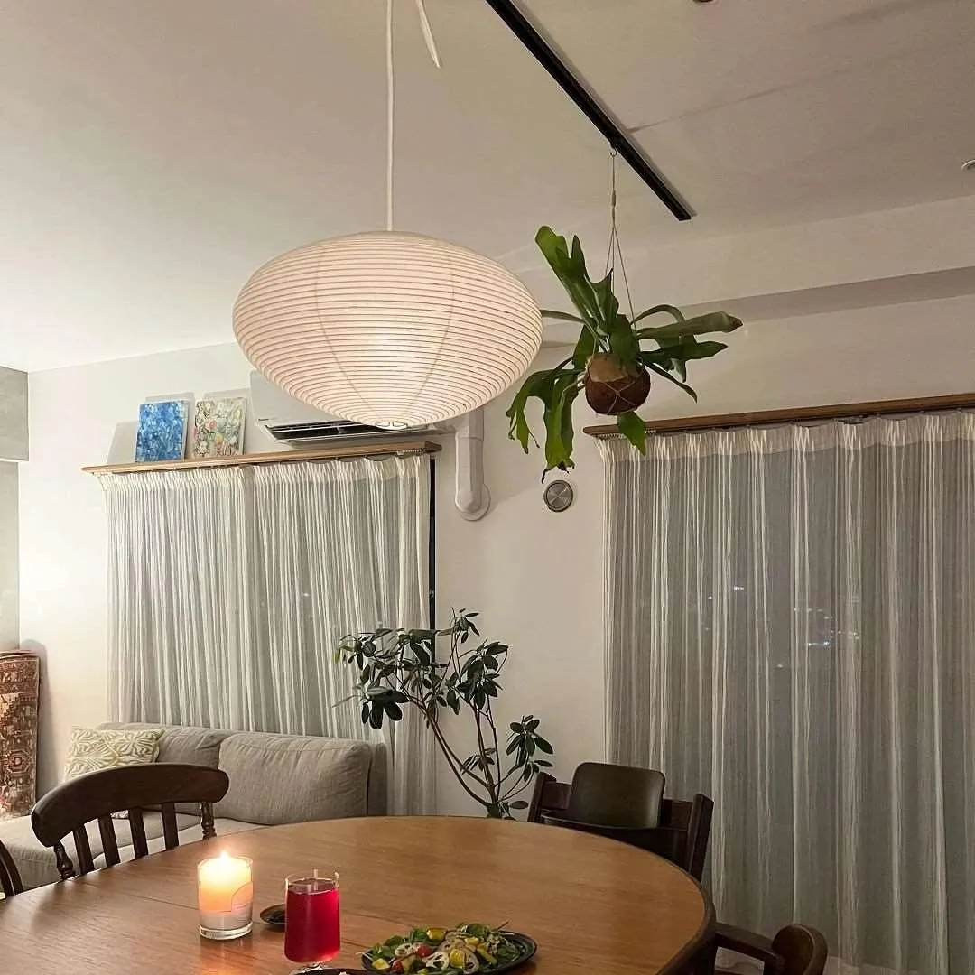 Gino Japanese Rice Paper Lantern Pendant Light