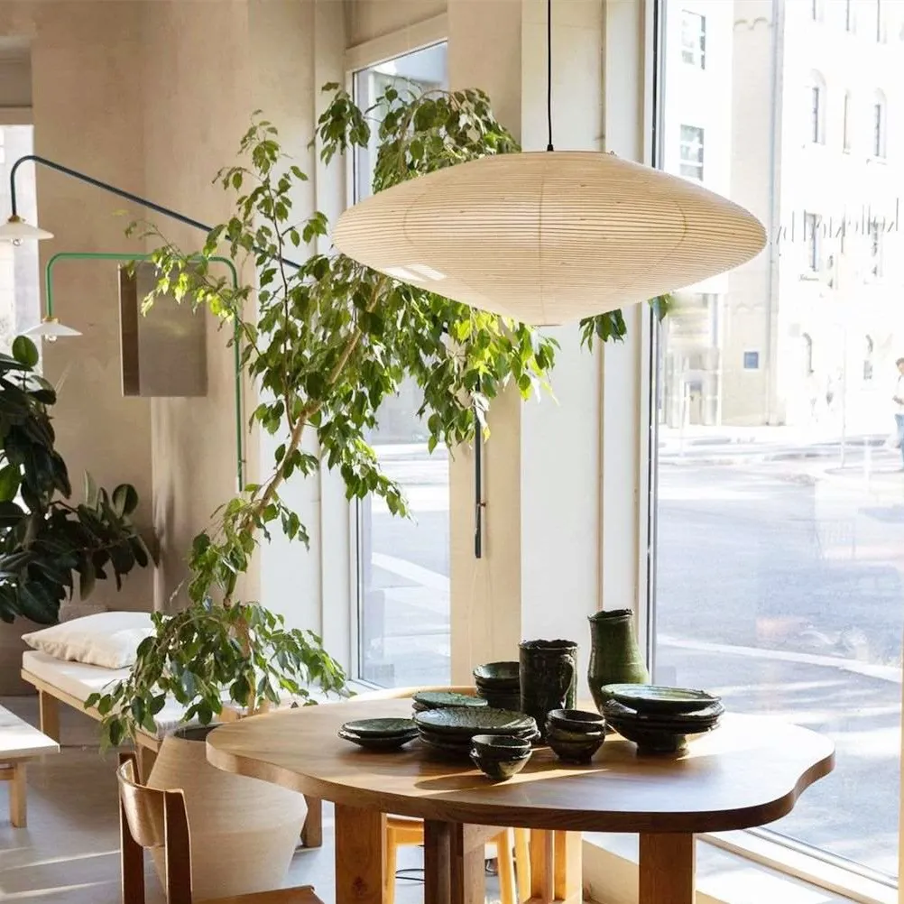 Gino Japanese Rice Paper Lantern Pendant Light