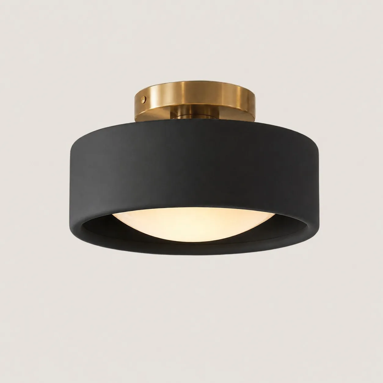 Aura Modern Porcelain Flush Mount Ceiling Light