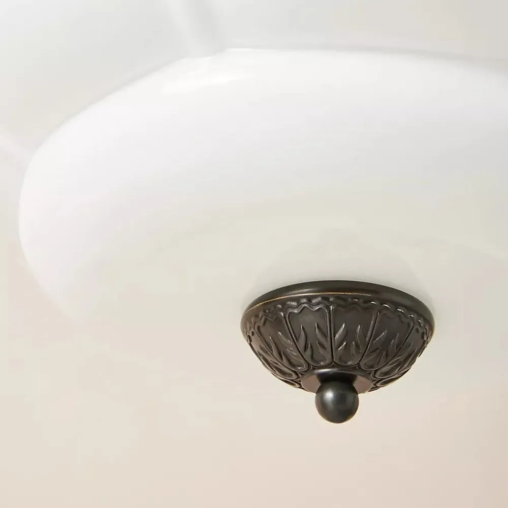 Cyrilith Vintage Milk Glass Oiled Brass Eloise Pendant light