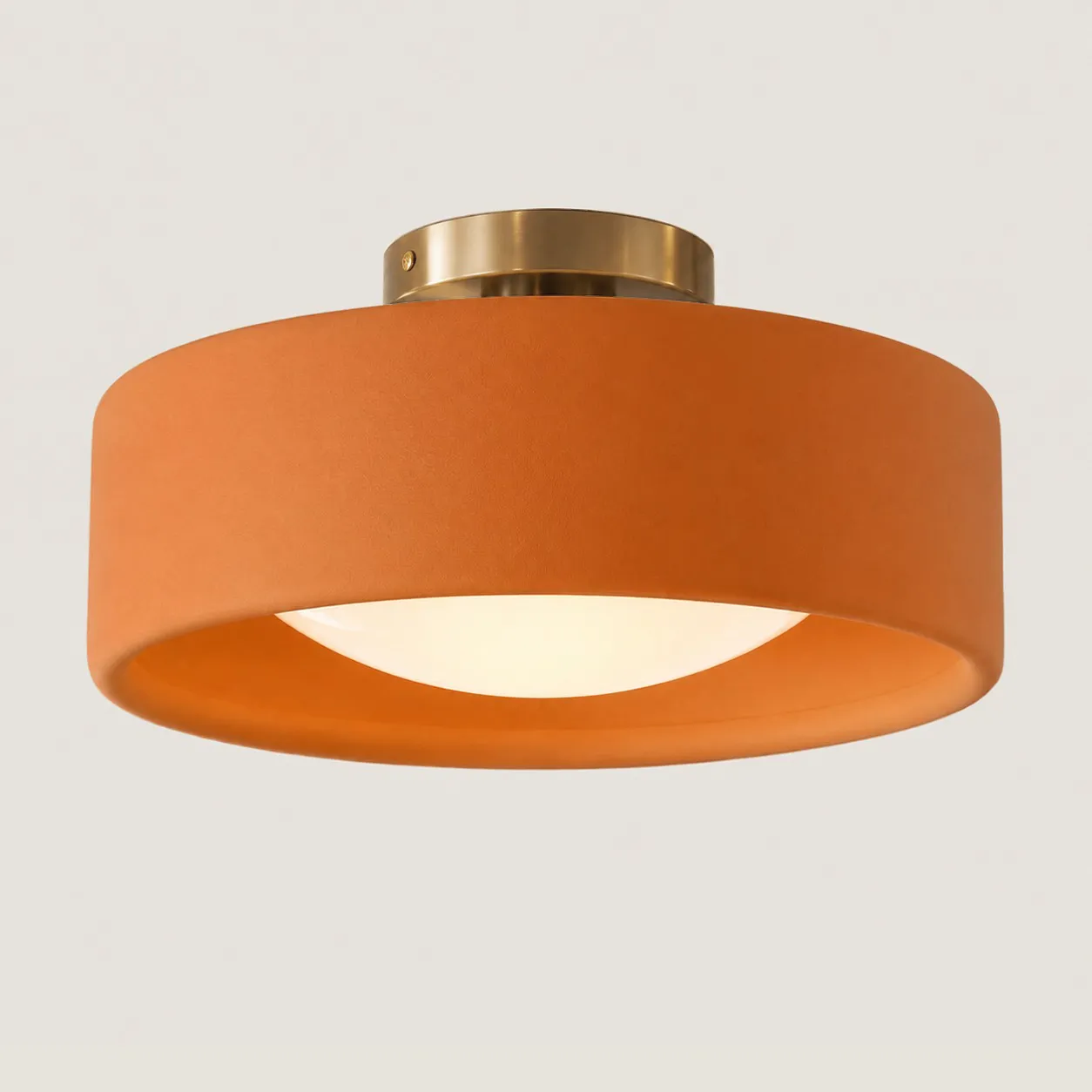 Aura Modern Porcelain Flush Mount Ceiling Light