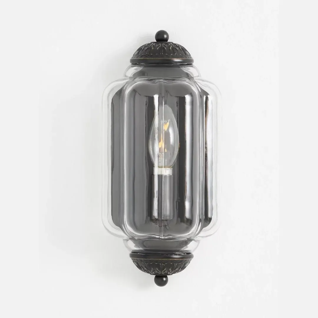 Michael Vintage Eloise Milk Glass Flush Wall Light