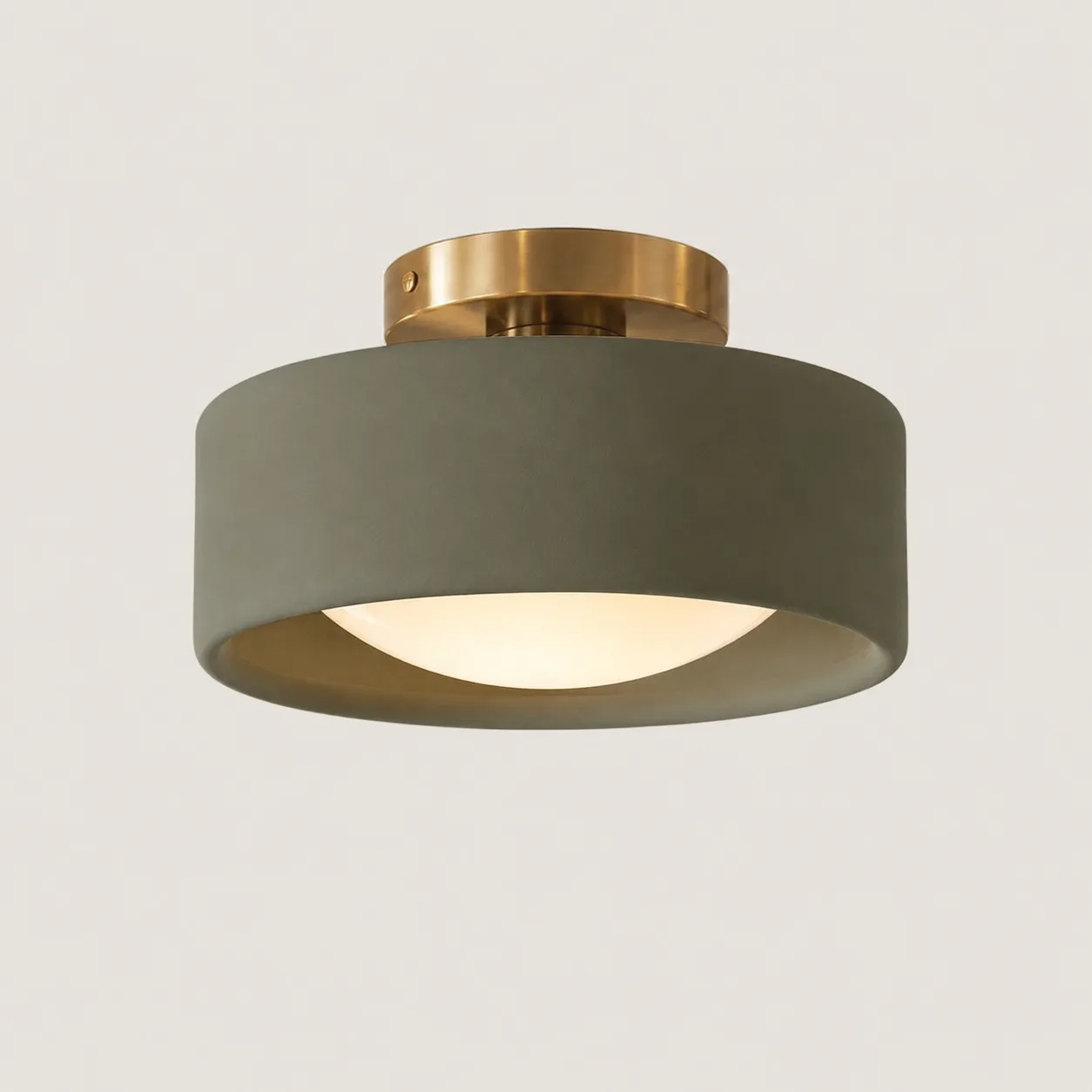 Aura Modern Porcelain Flush Mount Ceiling Light