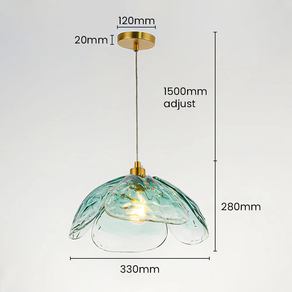 Vexen Flower Stained Glass Hanging Lamp