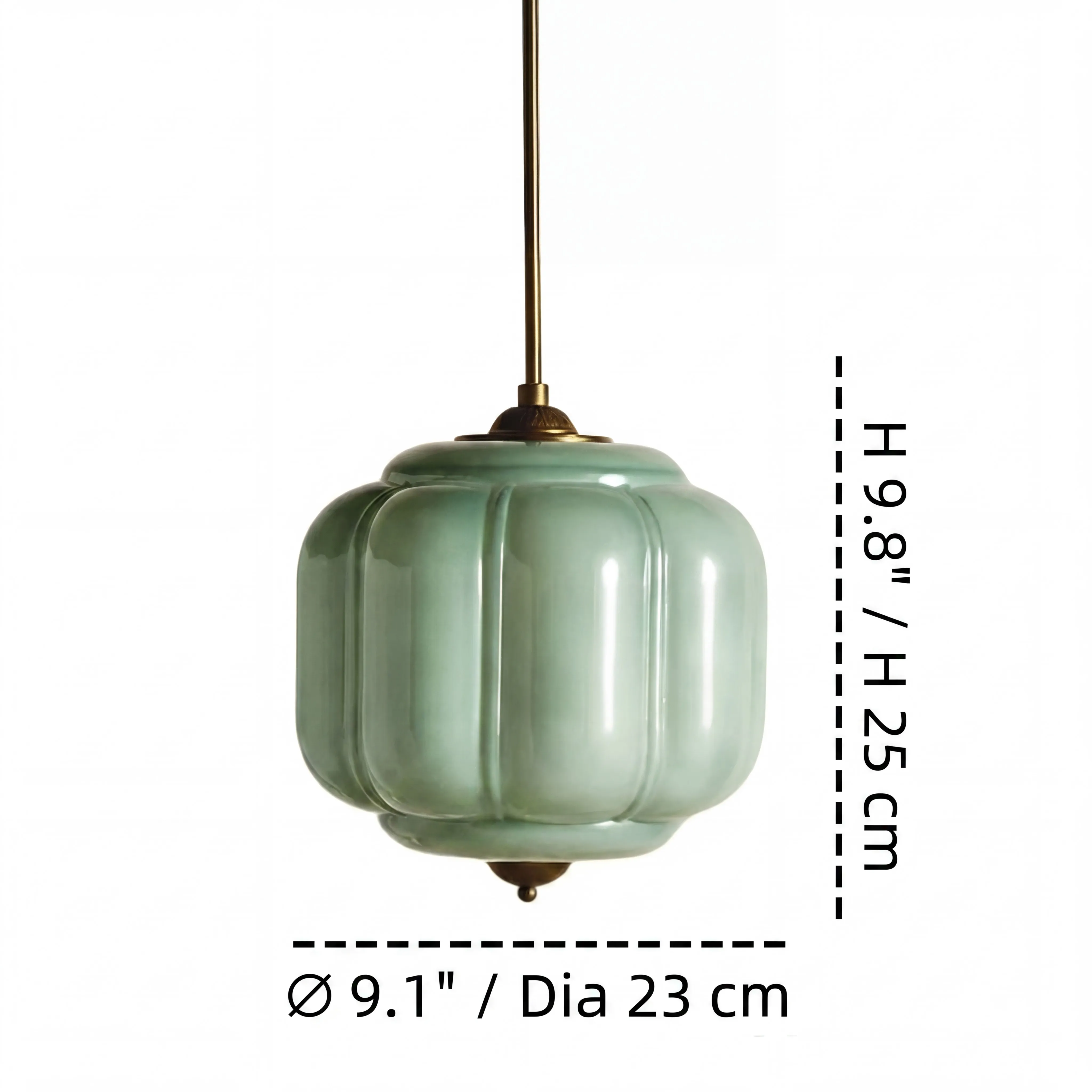 Cyrilith Vintage Milk Glass Oiled Brass Eloise Pendant light