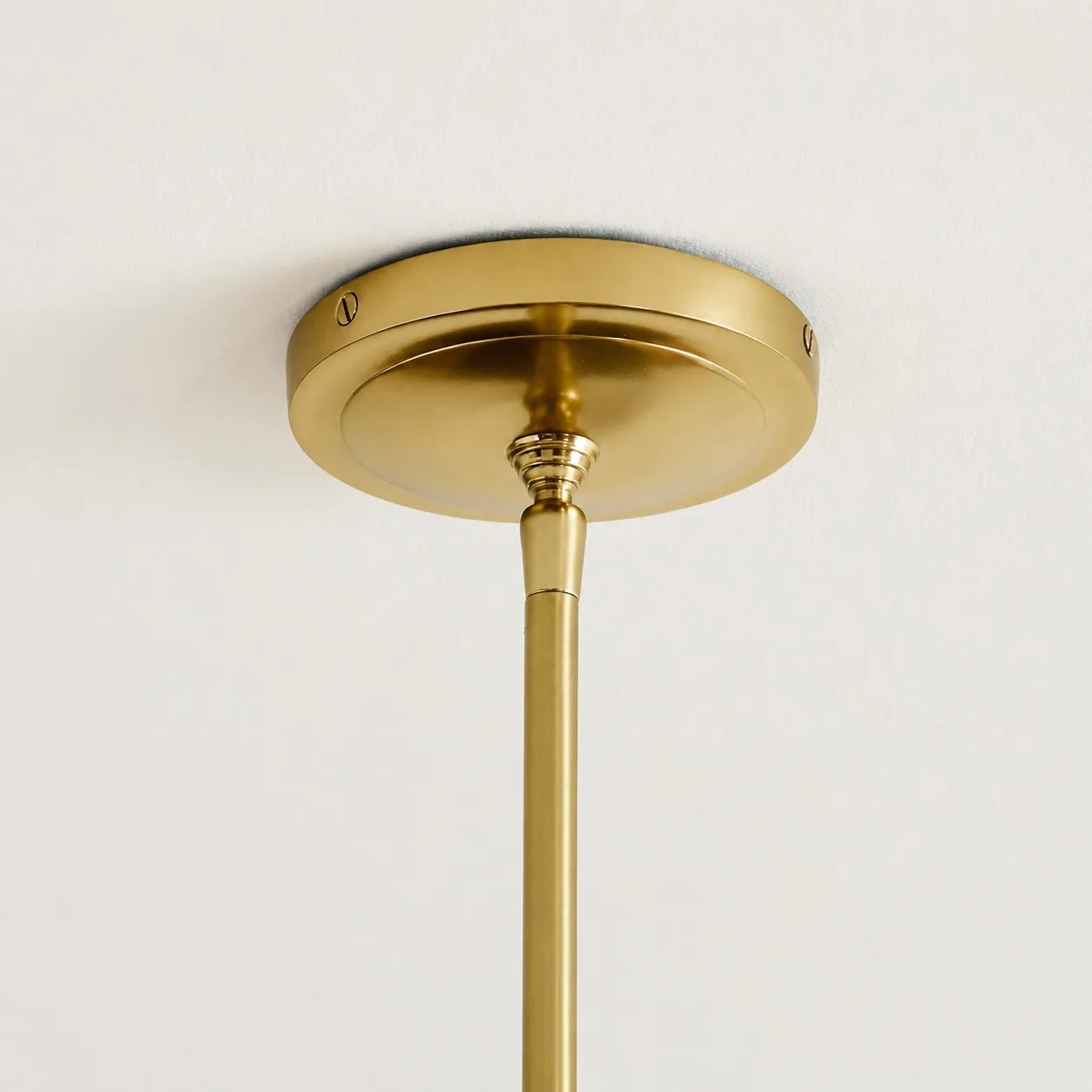 Brenna Modern Brass Cast Glass Dome Pendant Light