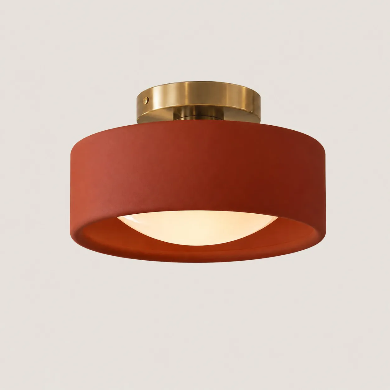 Aura Modern Porcelain Flush Mount Ceiling Light