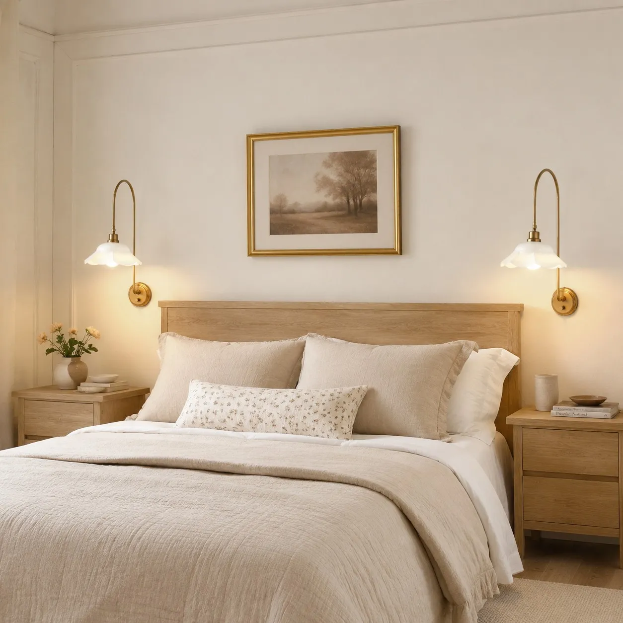 Enzo Elegant Vintage Bloom Metal Wall Sconce