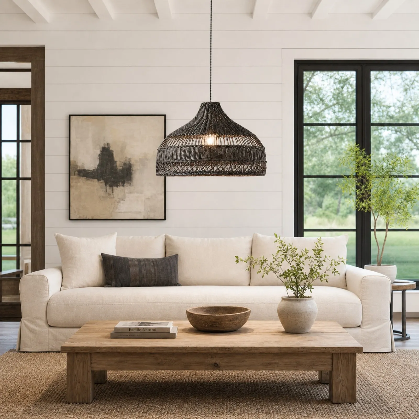 Wisteria Handmade Woven Rattan Pendant Light