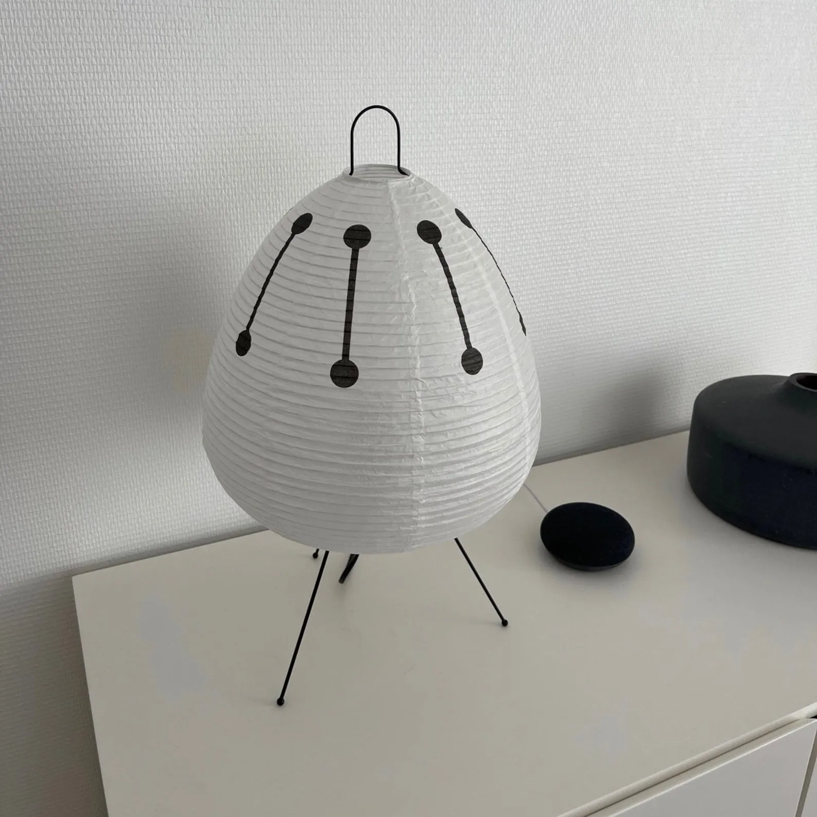 Nicolas Japanese Style Paper Lantern Table Lamp